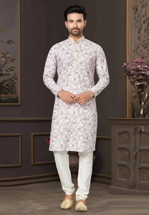 Heavy_Cotton_With_Lucknowi_Sequence_Work_Kurta_Pajama_Set