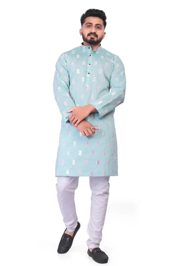Heavy_Rayon_With_Embroidery_Sequence_Work_Kurta_Pajama