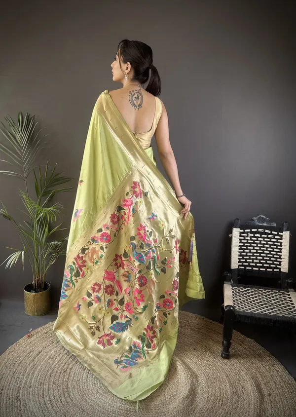 Pistachio_Green_Silk_Paithani_Saree_For_Women