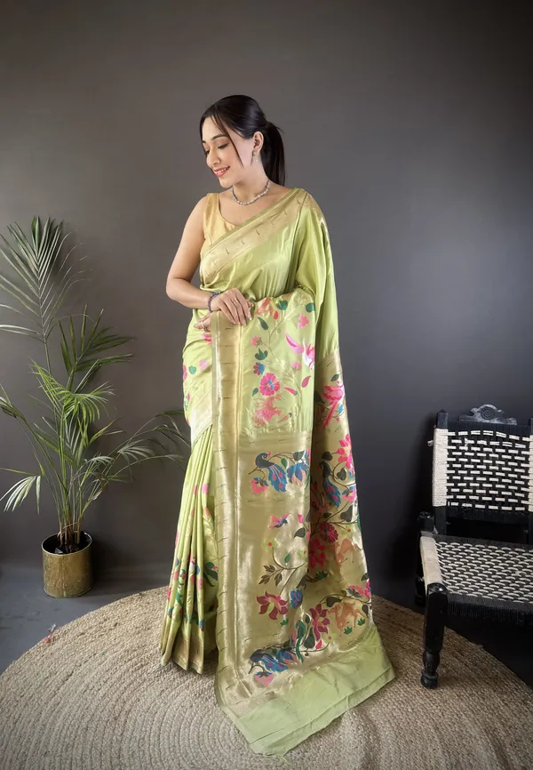 Pistachio_Green_Silk_Paithani_Saree_For_Women