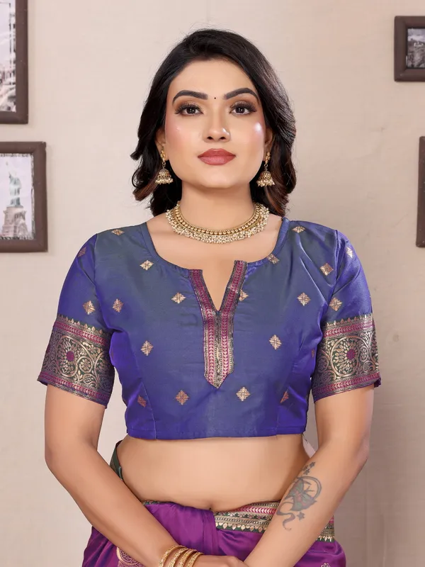 Majestic_Purple_&_Gold_Soft_Silk_Saree_For_Women