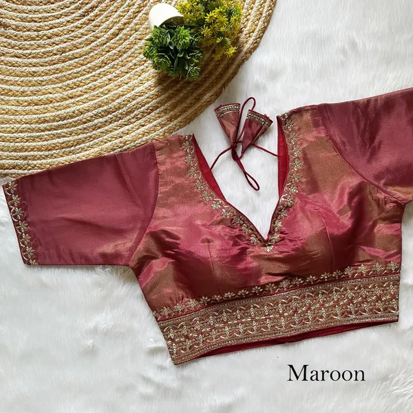 Maroon_Silk_Blouse_with_Embroidery_and_Sequin_Work