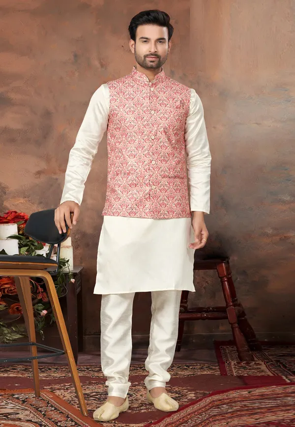 Mastani_silk_kurta_pajama_with_heavy_cotton_koti_set