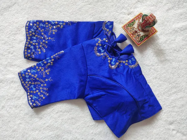 Navy_Stitched_Blue_Phantom_Silk_Blouse_with_Thread_and_Sequin_Embroidery