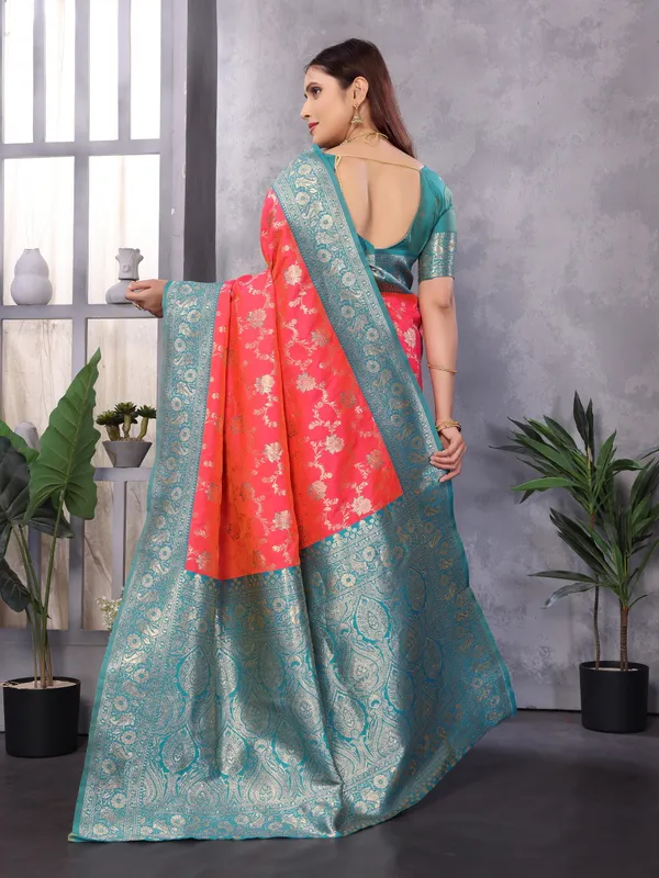 Light_Blue_Silk_Saree_With_Golden_Zari_For_Women