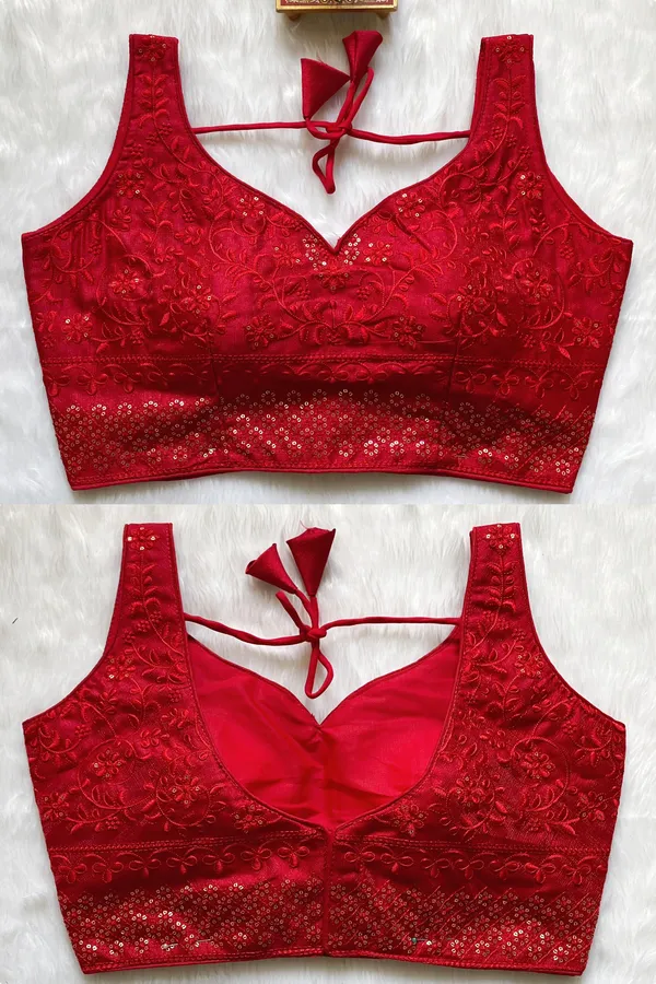 Red_Heavy_Stitched_Milan_Silk_Blouse_with_Embroidery_and_Sequin_Work
