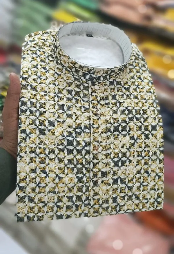 Rayon_with_sequence_chikankari_work_kurta_pajama_set