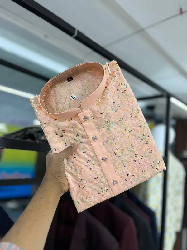 Soft_cotton_with_embroidery_work_kurta_pajama_set