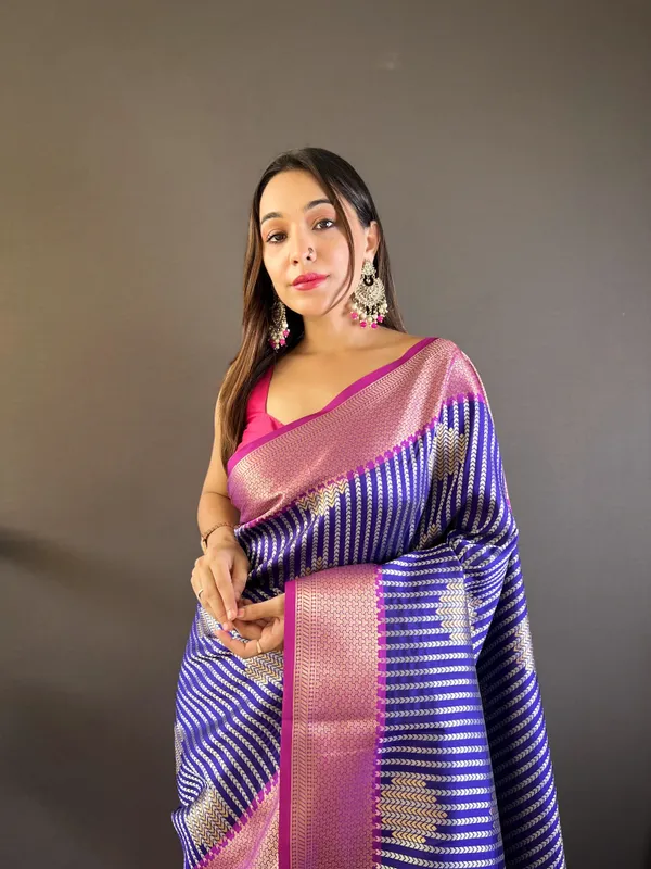 Royal_Blue_Woven_Twilight_Kanchipuram_Saree_For_Women