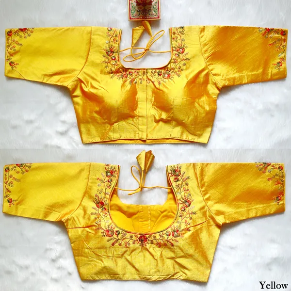 Yellow_Phantom_Stitched_Silk_Blouse_with_Thread_Embroidery