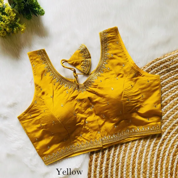 Yellow_Silk_Stitched_Blouse_with_Intricate_Zari_and_Sequin_Embroidery_Work