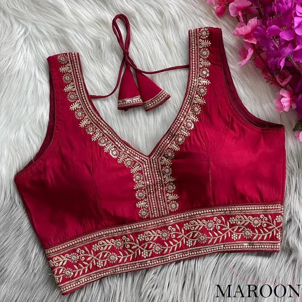 Maroon_Elegant_Stitched_Silk_Blouse_with_Zari_and_Sequin_Embroidery_Work