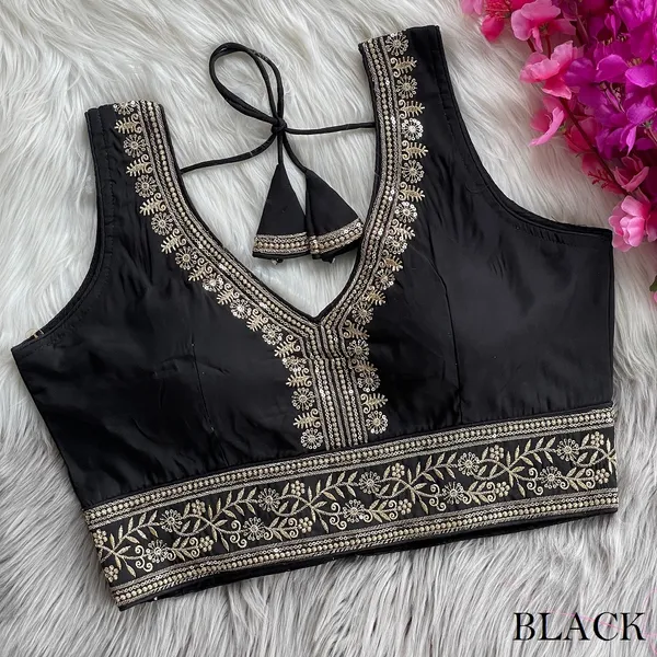Black_Elegant_Stitched_Silk_Blouse_with_Zari_and_Sequin_Embroidery_Work