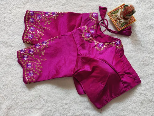 Stitched_Deep_pink_Phantom_Silk_Blouse_with_Thread_and_Sequin_Embroidery