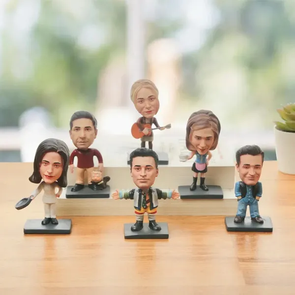 F.R.I.E.N.D.S.Bobblehead_(All_6_Combo)_|_10_cms_|_Resin_|_Action_Figure_|_Friends_TV_Show_|_Gift_for_All_|_Friends_Merchandise