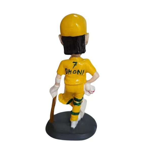 MS_Dhoni_Bobblehead-_CSK_Jersey_(Handmade)