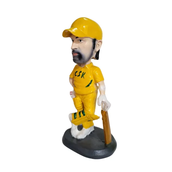 MS_Dhoni_Bobblehead-_CSK_Jersey_(Handmade)