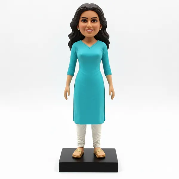 Indian_Ethnic_Suit_Bobblehead_-_Custom_Female_Figurine