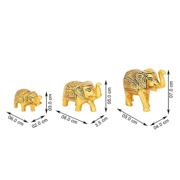 Golden_Metal_Glossy_Modern_Elephant_Set
