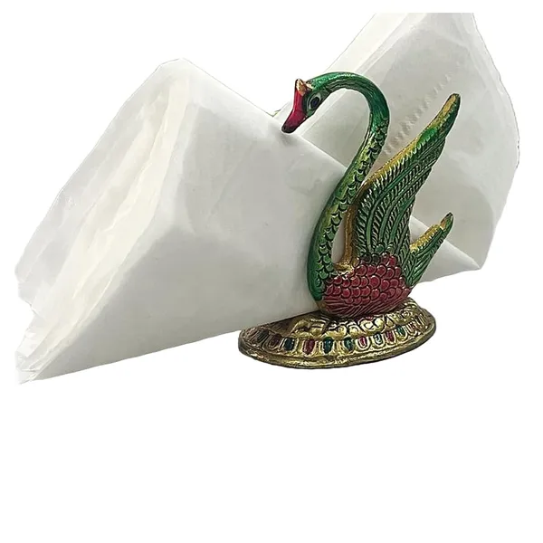 Metal_Art_Decorative_Napkin_Holder_Duck_Shaped_Showpiece