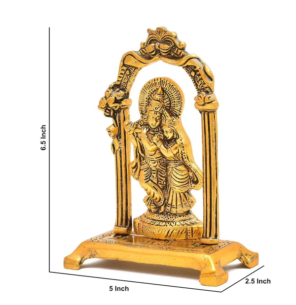 Golden_Metal_Solid_Traditional_Novelty_Radha_Krishna