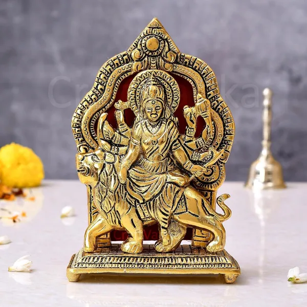 Golden_Metal_Glossy_Modern_Rectangular_Durga_Maa_For_Father_S_Day_Diwali_Housewarming_Anniversary