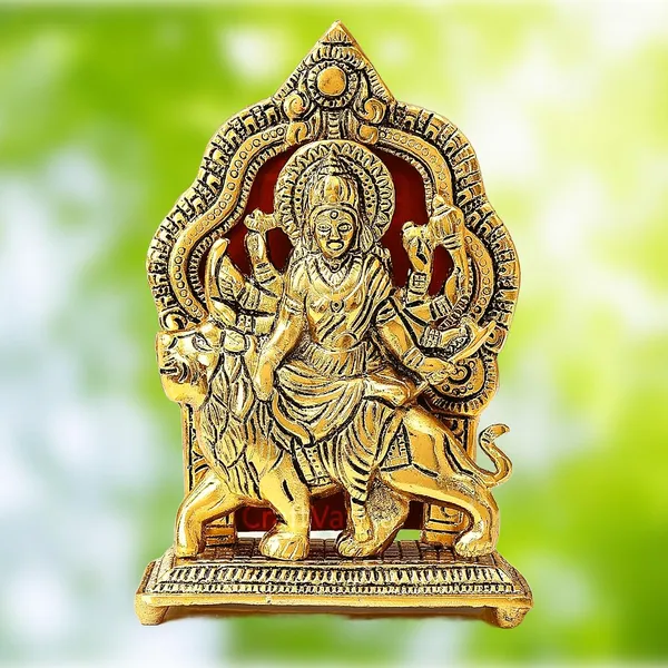 Golden_Metal_Glossy_Modern_Rectangular_Durga_Maa_For_Father_S_Day_Diwali_Housewarming_Anniversary