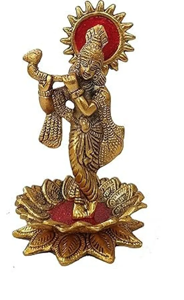 Golden_Metal_Traditional_Novelty_Krishna_For_Grandparents_Day_Diwali_Anniversary