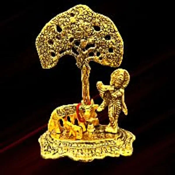 Golden_Metal_Metallic_Traditional_Novelty_Cow_For_Anniversary_Birthday