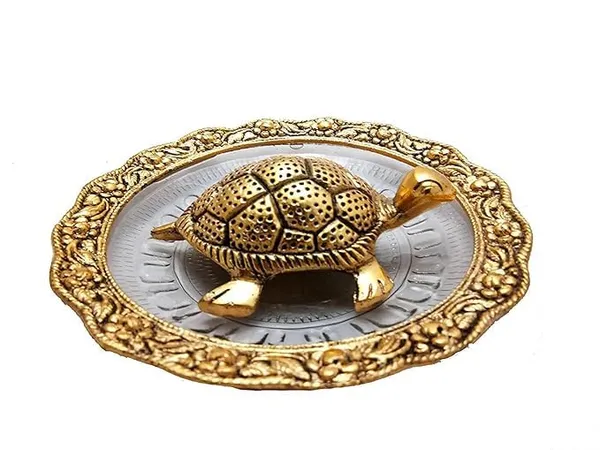 Metal_Feng_Shui_Golden_Tortoise_on_Glass_Plate_-_5.5_inches_Turtle_Showpiece_for_Good_Luck_Vastu_-_Kachua_for_Home,_Office,_Living_Room