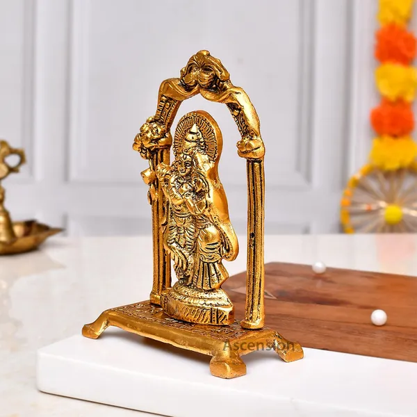 Designer_Metal_Radha_Krishna_Couple_Idol_Showpiece_(Golden,_Medium)