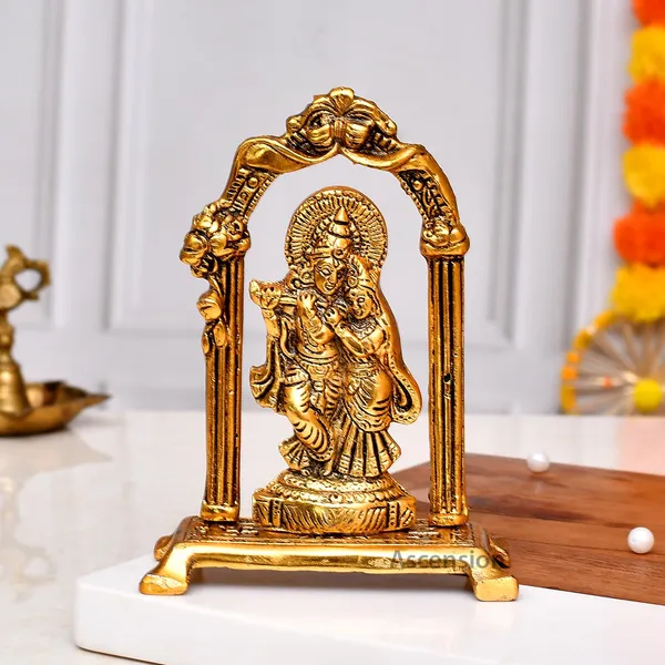 Designer_Metal_Radha_Krishna_Couple_Idol_Showpiece_(Golden,_Medium)