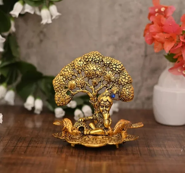 Golden_Brass_Solidtraditional_Novelty_Krishna_For_Housewarming