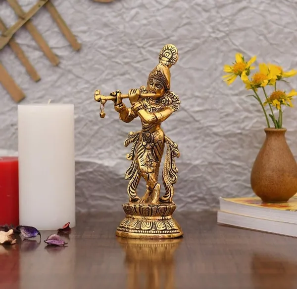 Golden_Brass_Traditional_Krishna_Krishna_For_Grandparents_Day_Wedding_Diwali_Anniversary
