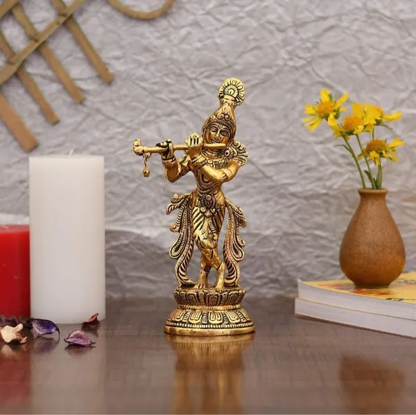 Golden_Brass_Traditional_Krishna_Krishna_For_Grandparents_Day_Wedding_Diwali_Anniversary
