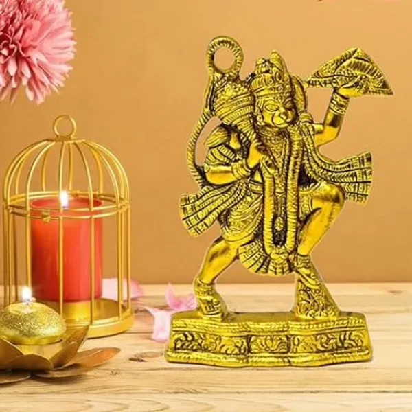 Golden_Metal_Solidantique_Hanuman_Idol