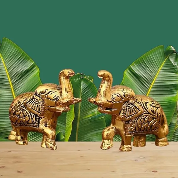 Golden_Metal_Glossy_Solidantique_Novelty_Elephant