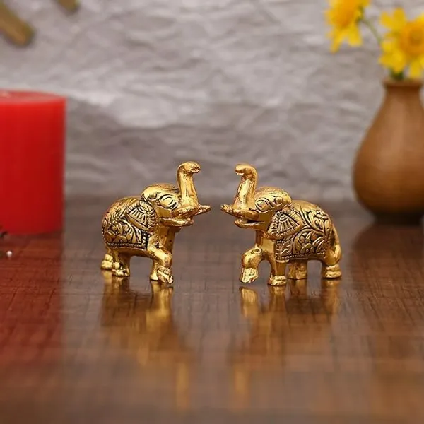 Golden_Metal_Glossy_Solidantique_Novelty_Elephant