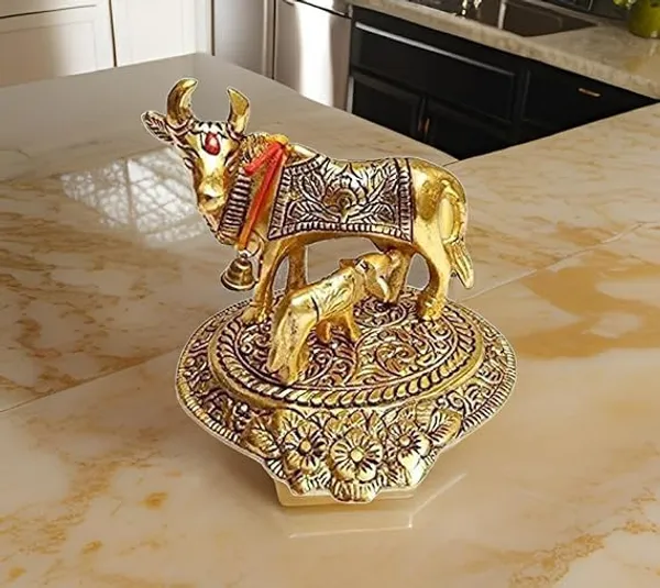 Golden_Metal1_Gold_Solidmodern_Novelty_Cow_For_Diwali_Mother_S_Day_Anniversary_Birthday
