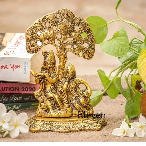 Golden_Metal_Metallic_Solidtraditional_Novelty_Radha_Krishna_For_Wedding
