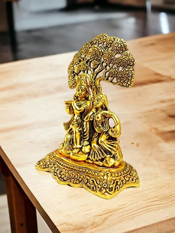 Golden_Metal_Metallic_Solidtraditional_Novelty_Radha_Krishna_For_Wedding