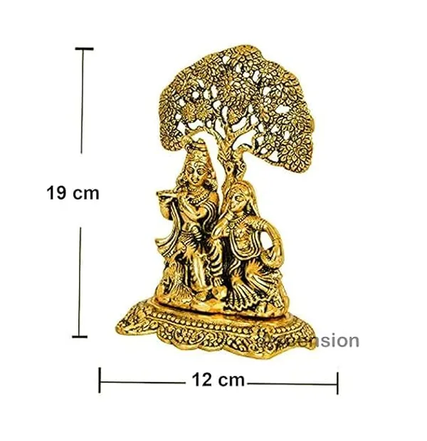 Golden_Metal_Metallic_Solidtraditional_Novelty_Radha_Krishna_For_Wedding