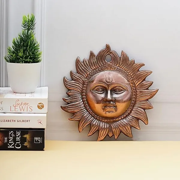 Copper_Modern_Round_Sun_Surya_For_Housewarming