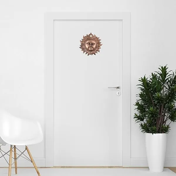 Copper_Modern_Round_Sun_Surya_For_Housewarming