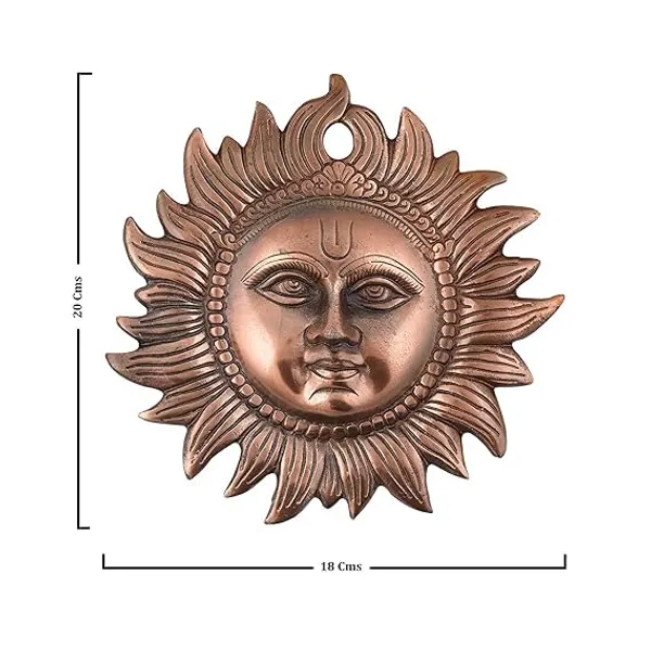Copper_Modern_Round_Sun_Surya_For_Housewarming