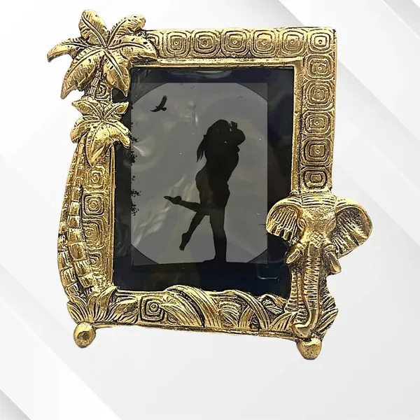 Golden_Glossy_Floral_Classic_Rectangular_Photo_Frame_For_Anniversary