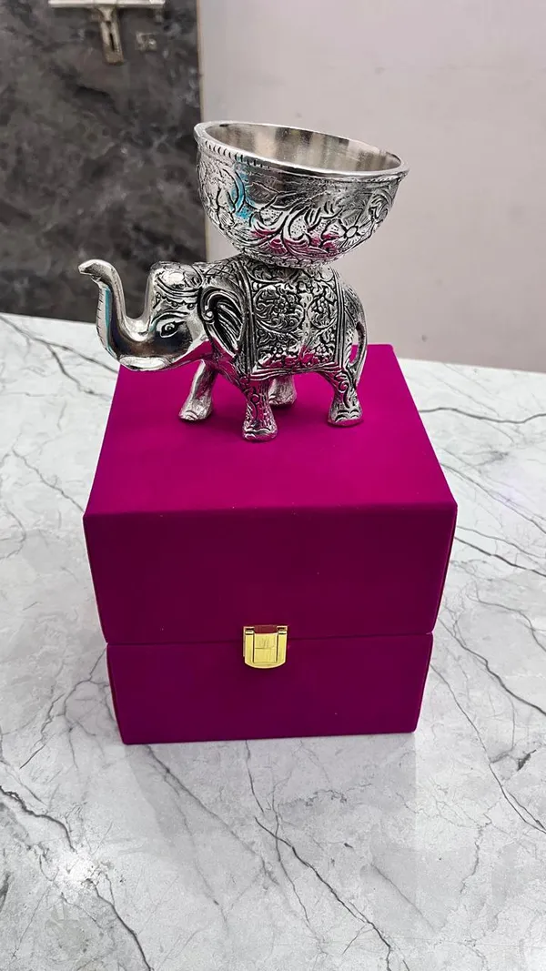 Elephant_Urli_Bowl:_Action_Ethnic_Home_Decor_For_Floating_Flowers,Candle_Lamps,Temple_Room-Traditional_Diwali_Decoration_Gift,500Ml