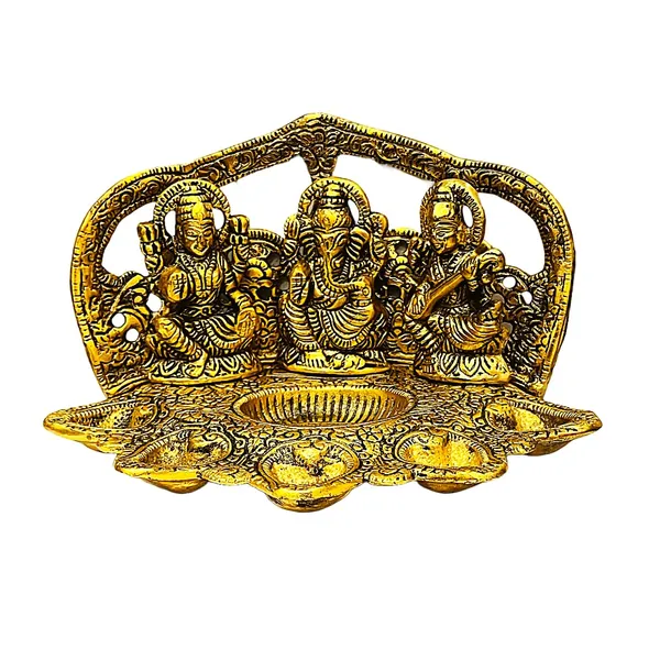 Golden_Metal_Glossy_Modern_Rectangular_Laxmi_Ganesh_Saraswati_Idol_For_Grandparents_Day_Wedding_Diwali_Anniversary