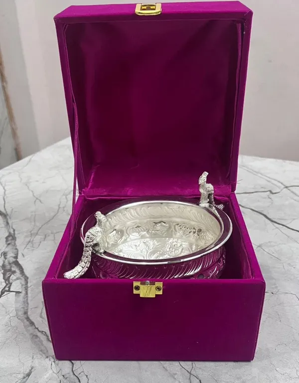 German_Silver_Bowl_|_Aluminium_Urli_Pot_for_Floating_Flowers_and_Tea_Light_Candles_Home_Office