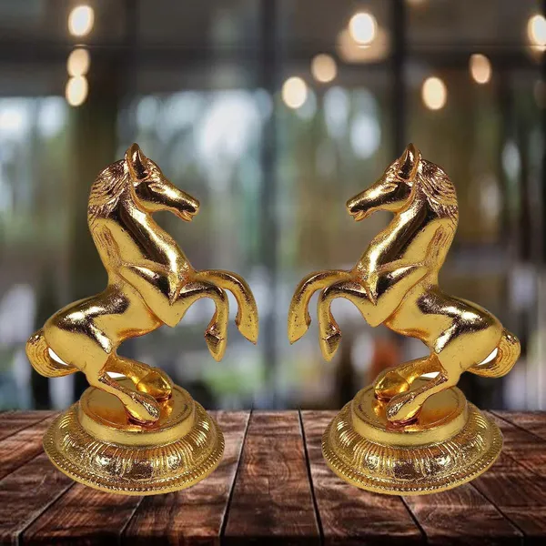 Golden_Metal_Solidmodern_Novelty_Horses_Showpicec_For_Grandparents_Day_Wedding_Diwali_Anniversary